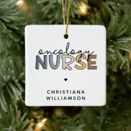 Custom Oncology Nurse Oncology RN Geschenke Keramikornament