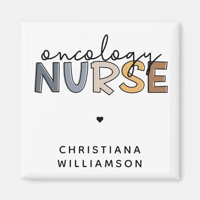 Custom Oncology Nurse Oncology RN Geschenke Magnet (Vorne)