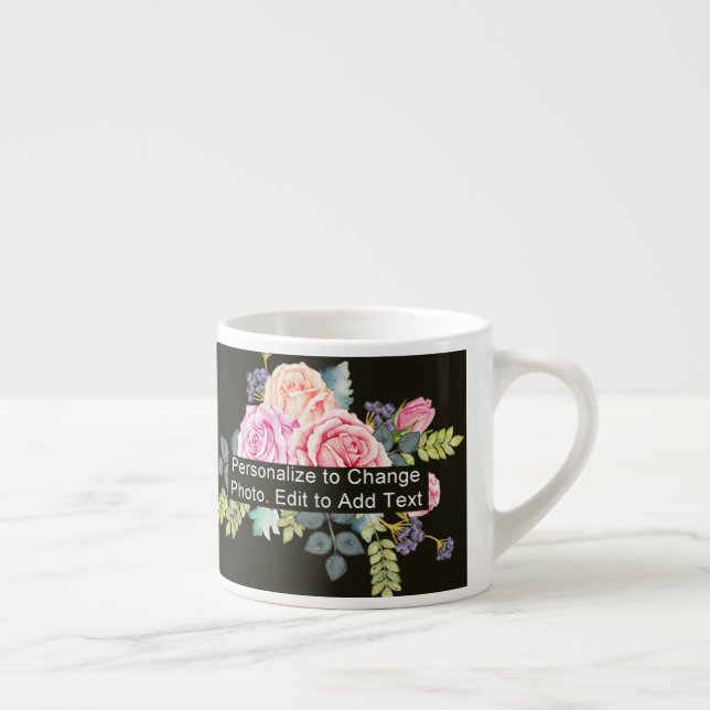 Custom One Foto Artwork Slogan Espressotasse (Rechts)