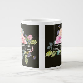 Custom One Foto Artwork Slogan Jumbo-Tasse