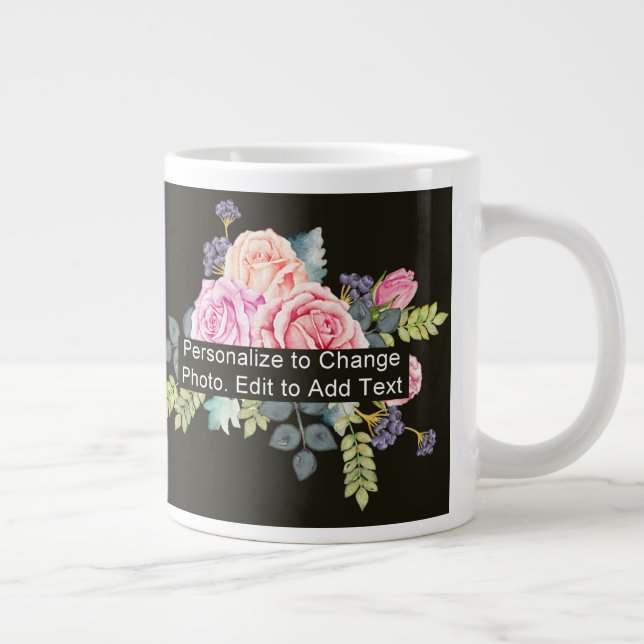 Custom One Foto Artwork Slogan Jumbo-Tasse (Rechts)