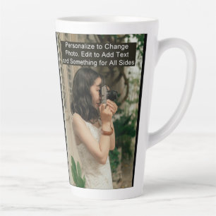 Custom One Foto Artwork Slogan Large Milchtasse