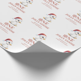 Custom One Jolly Goose December First Birthday Geschenkpapier