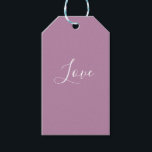 Custom Opera Mauve Solid Color Minimalistische Hoc Geschenkanhänger<br><div class="desc">Lila Opernmauvfarbe mit schöner Lichtfeder. Minimalistische moderne,  schicke und moderne pastellfarbene Ästhetik in lavender solide Farbe. Mauve Wohngestaltung,  mauve ästhetische Einrichtung,  mauvische Küche,  mauvfarbene Einrichtung.</div>