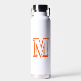 Custom Orange Superhero Monogram Coffee Tee Milk Trinkflasche