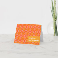 Custom Orange Yellow Retro Typografy Wedding
