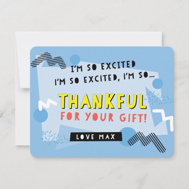 CUSTOM ORDER Vielen Dank, gerettet durch die Glock Dankeskarte (Vorderseite)