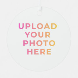 Custom Ornament | Photo, Name & Family Keepsake Aus Metall