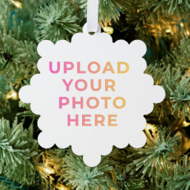 Custom Ornament | Photo, Name & Family Keepsake Karte