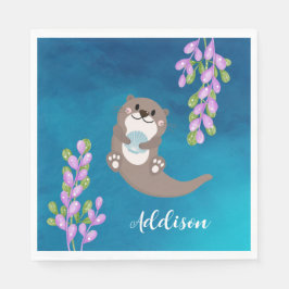 Custom Otter Napkin Serviette