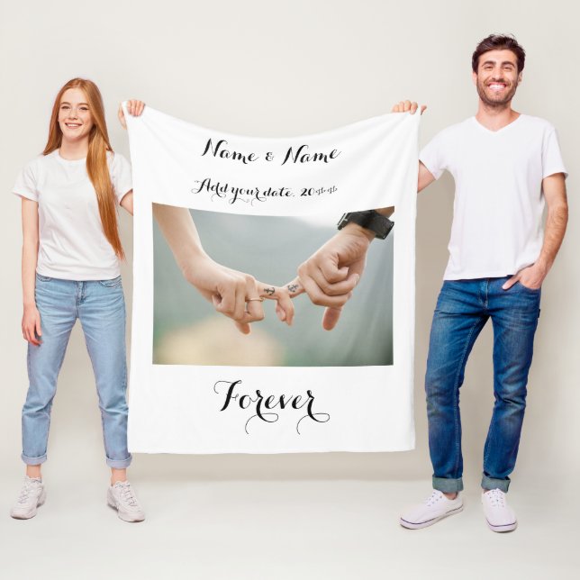 Custom Paares Foto Blanket Fleecedecke (Beispiel)