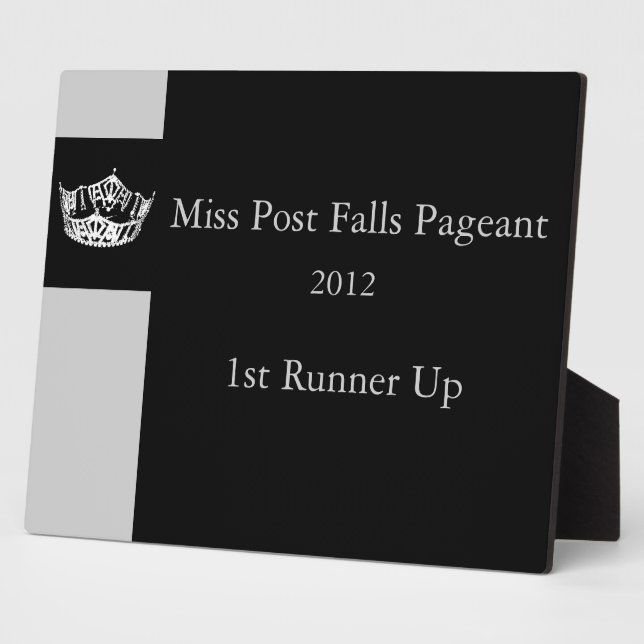 Custom Pageant Awards Plaque Fotoplatte (Seite)