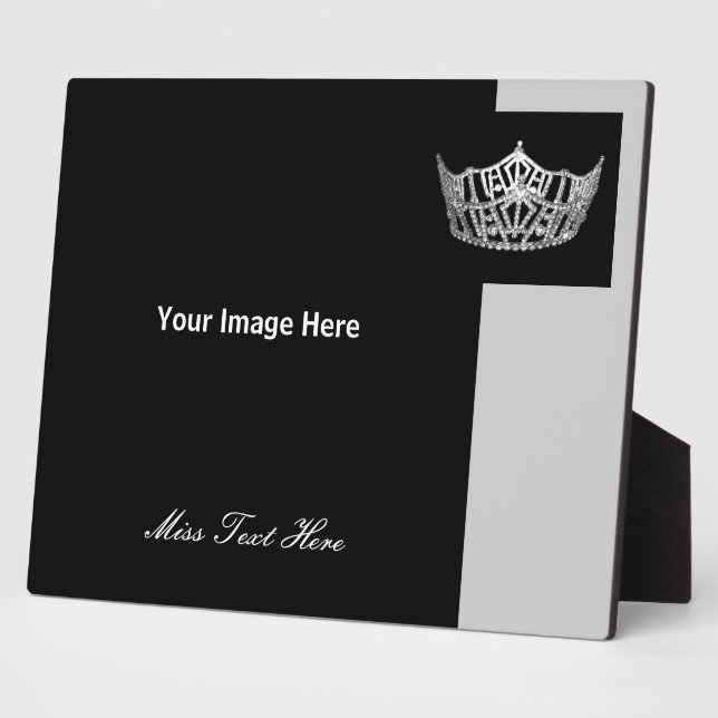 Custom Pageant Royalty Foto Plaque Fotoplatte (Seite)