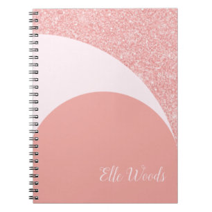 Custom Pageant Workbook - Rose Gold Glitz Notizblock