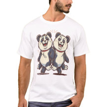 Custom Panda Dog T - Shirt