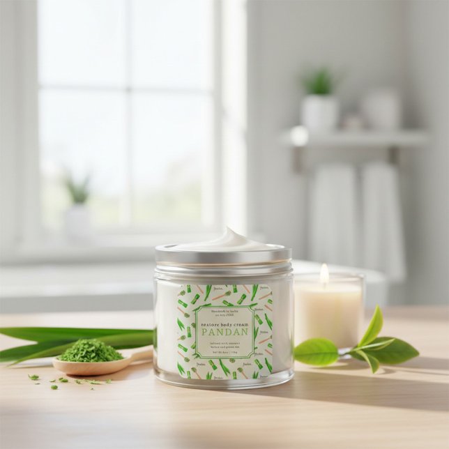 Custom Pandan Restore Body Cream Square Sticker (Von Creator hochgeladen)