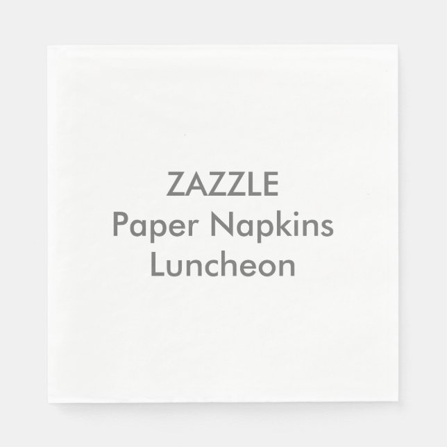 Custom Paper Napkins WHITE COCKTAIL Serviette (Vorderseite)