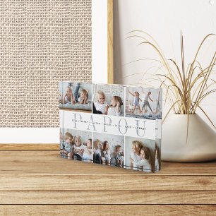 Custom Papou Grandchildren Fotoblock
