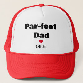 Custom Par-fect Vater Funny Vatertag Geschenke Truckerkappe