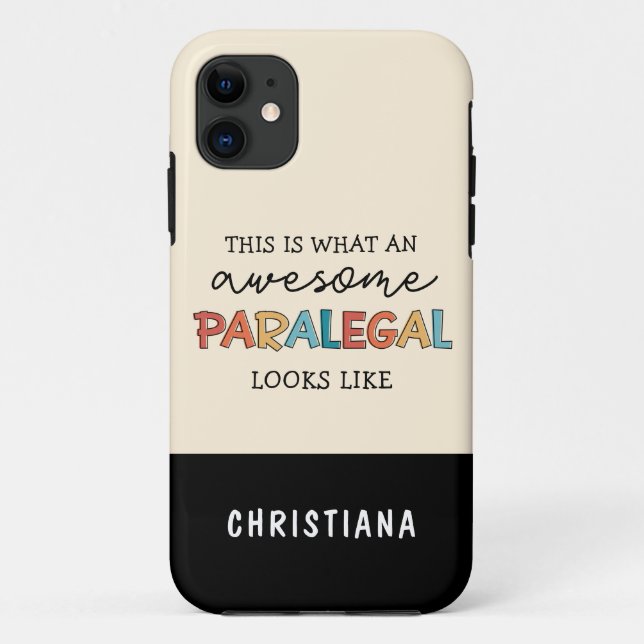Custom Paralegal Phantastisch Legal Assistant Funn Case-Mate iPhone Hülle (Rückseite)