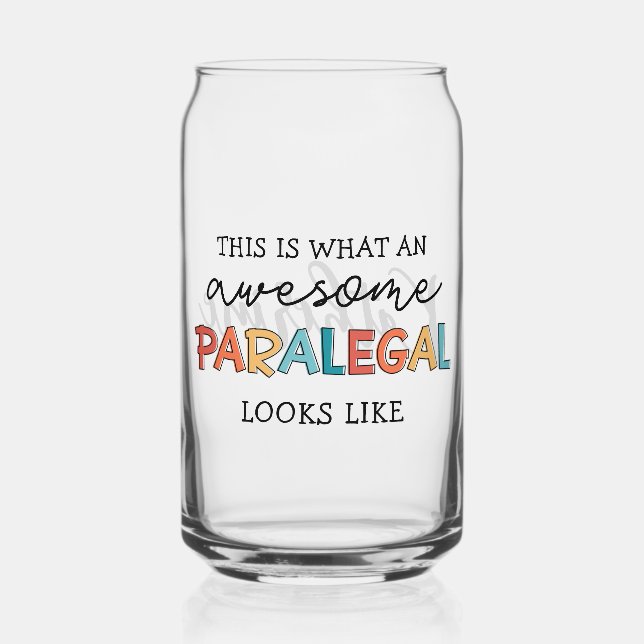 Custom Paralegal Phantastisch Legal Assistant Funn Dosenglas (Vorderseite)
