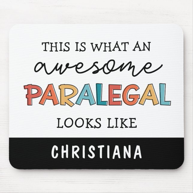 Custom Paralegal Phantastisch Legal Assistant Funn Mousepad (Vorne)