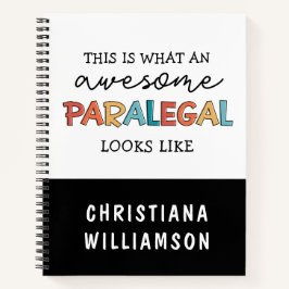 Custom Paralegal Phantastisch Legal Assistant Funn Notizbuch