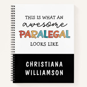 Custom Paralegal Phantastisch Legal Assistant Funn Notizbuch