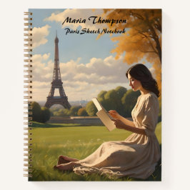 Custom Paris Sketch Travel Notebook Journal-Tagebu Notizbuch