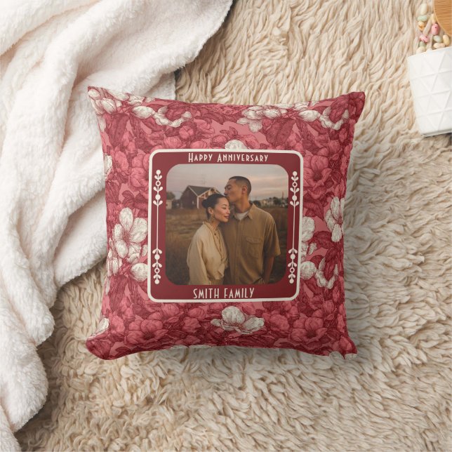 Custom Partners Throw Pillow  For Wife Kissen (Decke)
