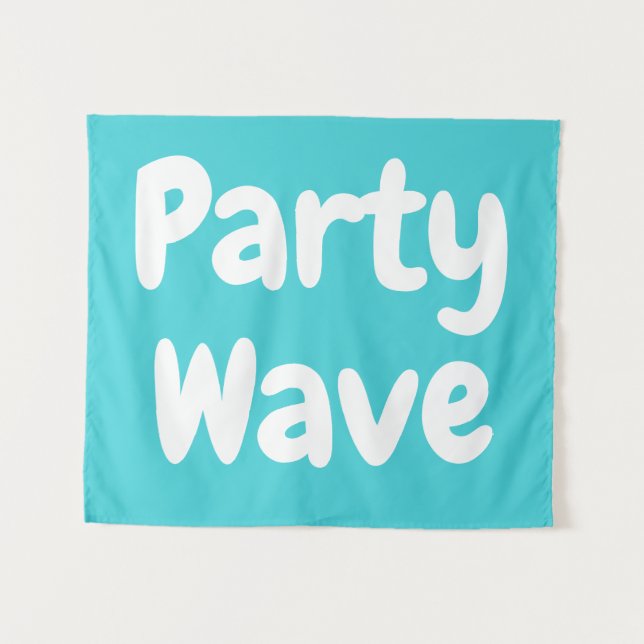Custom Party Wave Surf Kind Kinderzimmer Boho Kid  Wandteppich (Vorderseite (Horizontal))