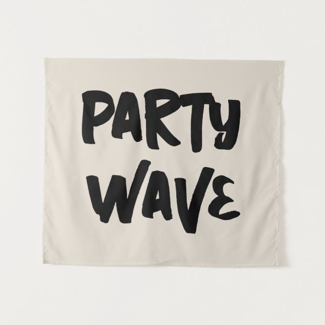 Custom Party Wave Surf Kind Kinderzimmer Boho Kid  Wandteppich (Vorderseite (Horizontal))