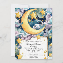 Custom Pastel Celestial Baby Dusche Einladung