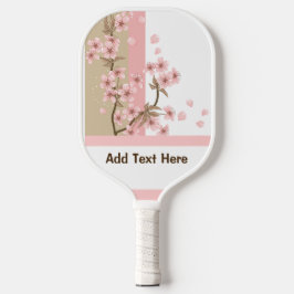 Custom Pastel Floral Pickleball Paddle