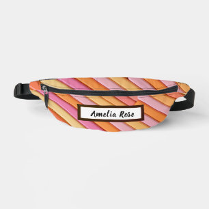 Custom Pastel Geometric Fanny Pack - Abstrakt Bauchtasche