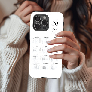 Custom Pastel Mint 2025 Calendar Case-Mate iPhone Hülle