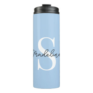 Custom Pastel Sky Blue Colored Thermosbecher
