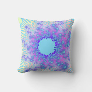 Custom Pastel Sky Sunburst Throw Kissen