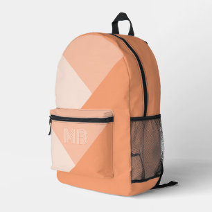 Custom Pastel Sunny Peach Summer Corrange Orange Bedruckter Rucksack