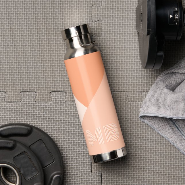 Custom Pastel Sunny Peach Summer Corrange Orange Trinkflasche (Fitnessstudio)