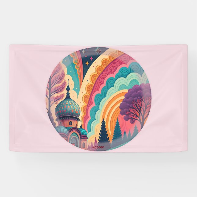 Custom Pastell Fantasy Dome Banner (Horizontal)