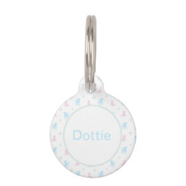 Custom Pasty Puppies Pet ID Tag Haustiermarke