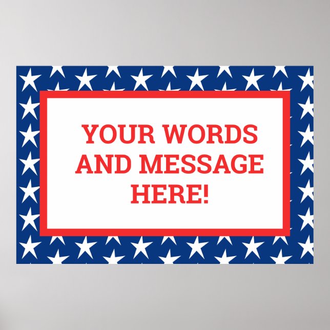 Custom Patriotic Poster (Vorne)