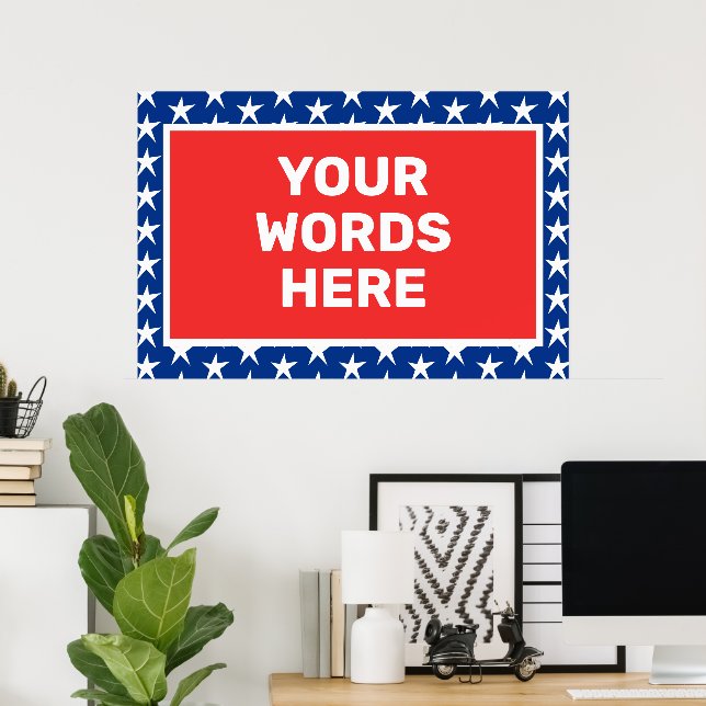 Custom Patriotic Poster (Heimbüro)