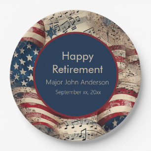 Custom Patriotic Retirement Party Pappteller