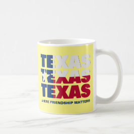 Custom Patriotic TEXAS FLAG Kaffeetasse