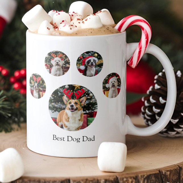 Custom Paw Print Foto Collage 5 Picture Coffee Kaffeetasse (Von Creator hochgeladen)