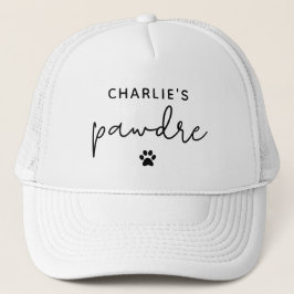 Custom Pawdre Typografy Dog Vater New Dog Eigentüm Truckerkappe