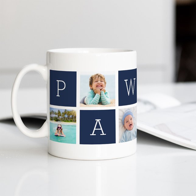 Custom Pawpaw Großvater Foto Collage Kaffeetasse (Von Creator hochgeladen)