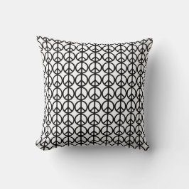 Custom Peace Signs Throw Pillow Kissen